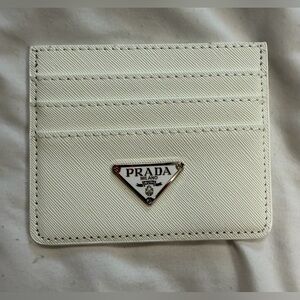Prada White Card Case